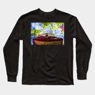 Pink water drop collision Long Sleeve T-Shirt